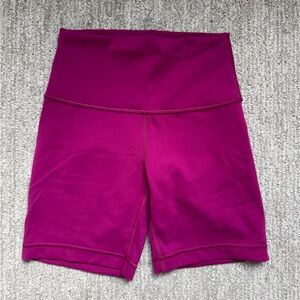 lululemon athletica High-Waisted Magenta Shorts